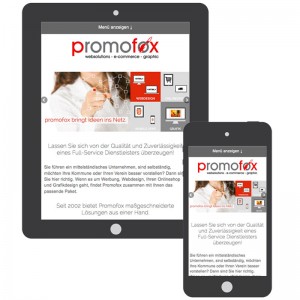 mobile friendly bei promofox webdesign cottbus